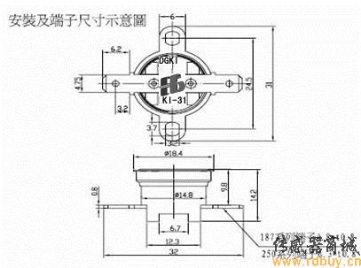 KI-31系列温控器/温控开关工程结构图